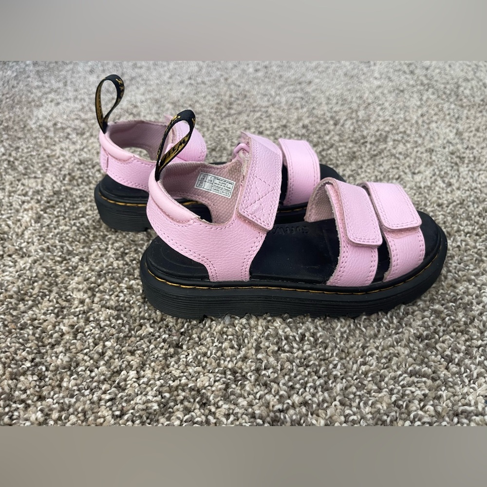 Dr. Martens Pink Kids Sandals - Picture 4 of 8